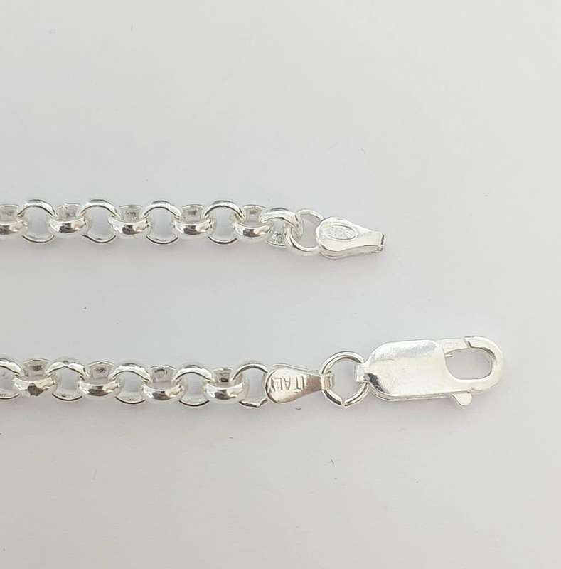 60cm Rolo Tondo Necklace in 925 Sterling Silver
