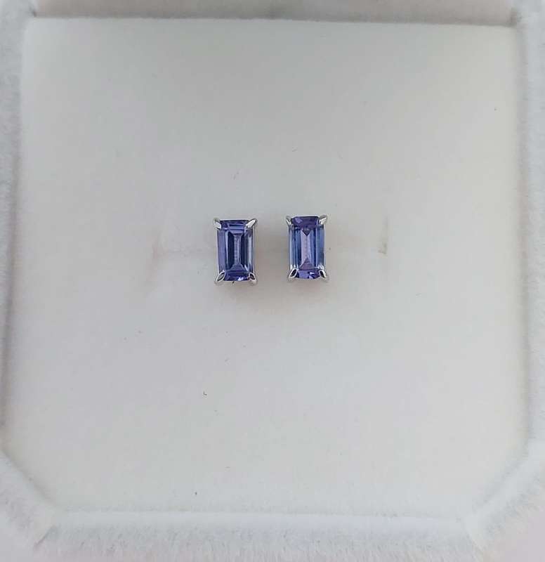Tanzanite Earrings in Silver