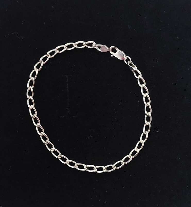19cm Cable Bracelet in Silver