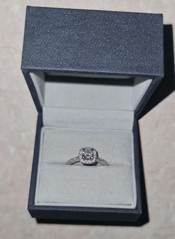 Cushion Moissanite Ring