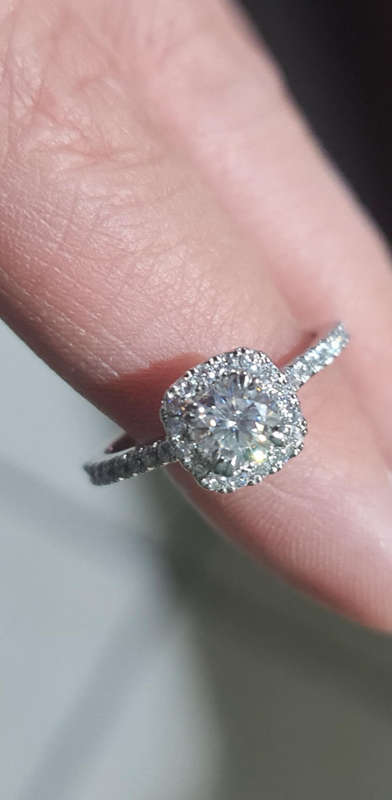 Cushion Moissanite Ring