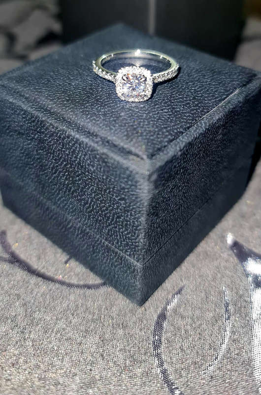 Cushion Moissanite Ring