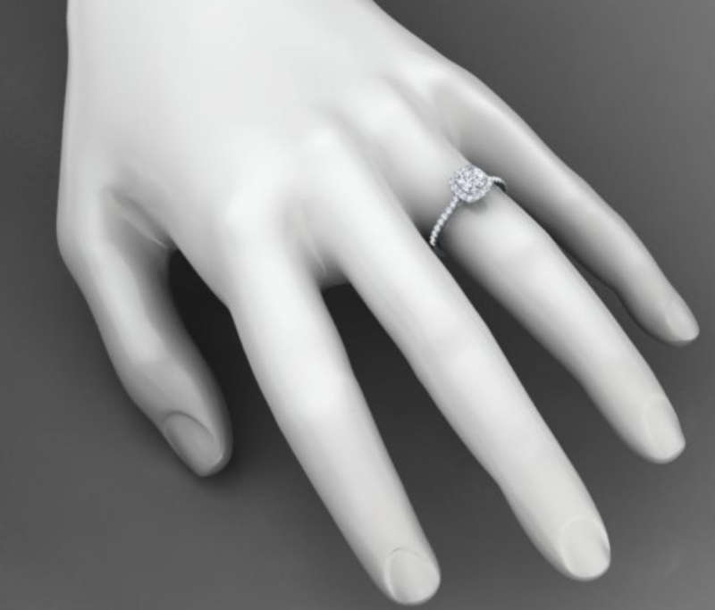 Cushion Moissanite Ring