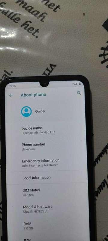 Hisense infinty H30 lite