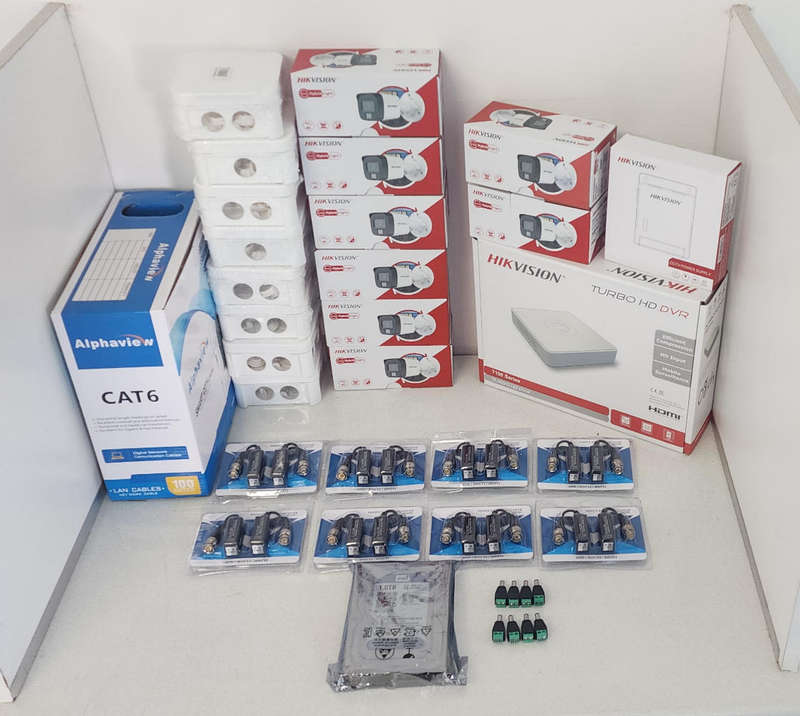 Hikvision 8ch cctv full kit