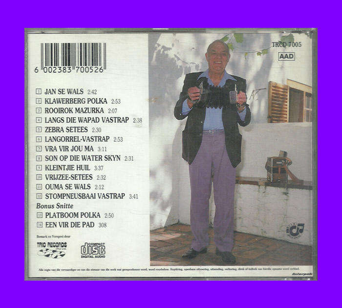 Music CD - Boetie Kallis En Sy 'Vrot-Orrel'