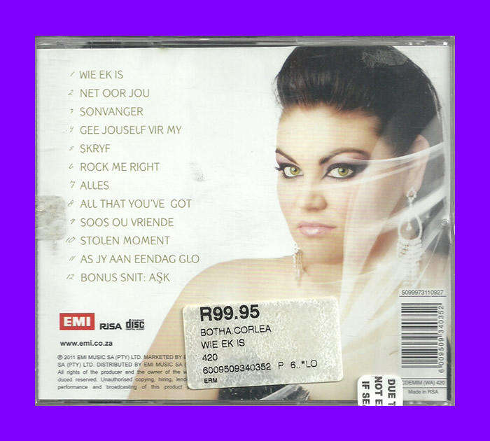 Music CD - Corlia - Wie Ek Is