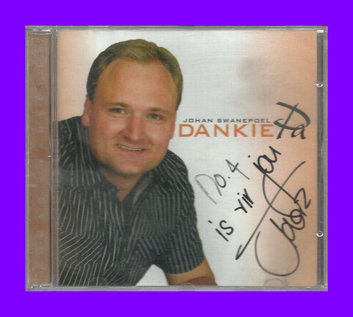 Music CD - Johan Swanepoel - Dankie Pa (Signed)