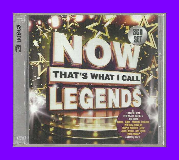 3 Disc Music CD - Now That's What I Call Legends (Mint Condition)