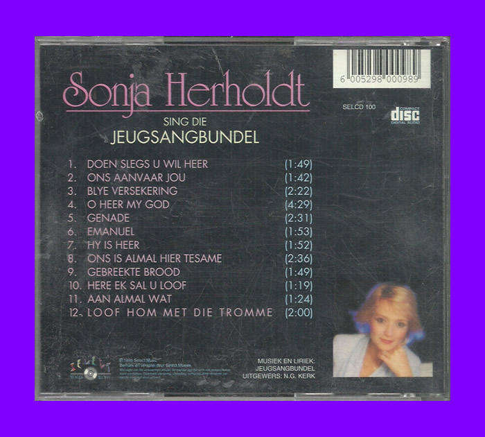 Music CD - Sonja Herholdt Sing Die Jeugsangbundel