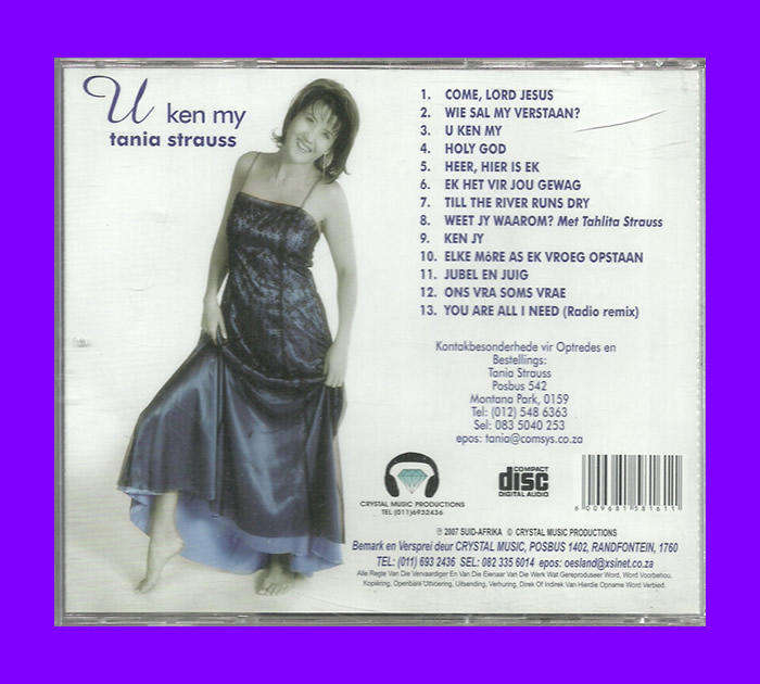 Music CD - Tania Strauss - U Ken My