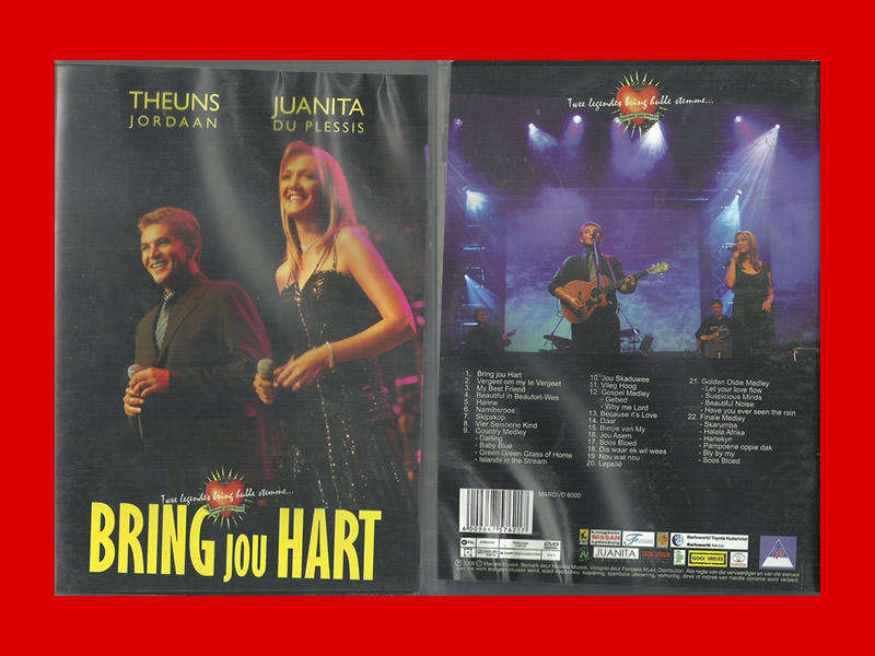 DVD - Theuns Jordaan & Juanita Du Plessis - Bring Jou Hart
