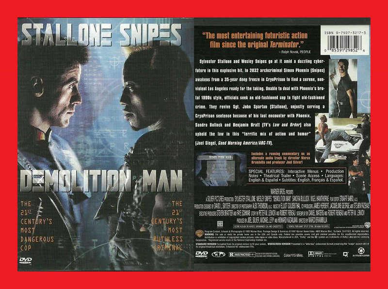 DVD: Demolition Man - Region 1 Edition