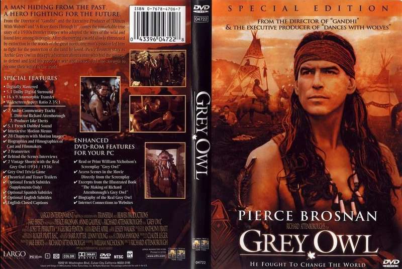 Very Rare DVD - Grey Owl  -  Region 1 Edition