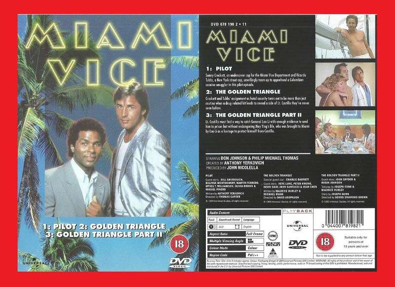 DVD - Miami Vice 3 Episodes - Region 2 (PAL)