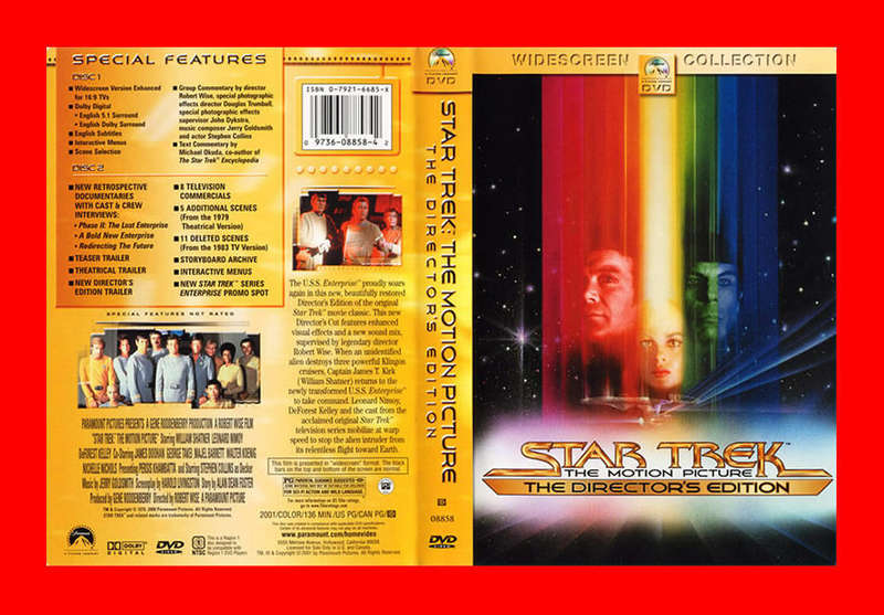 Star Trek The Motion Picture Director's Edition DVD - Region 1 Edition