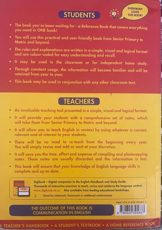 English Handbook and study guide