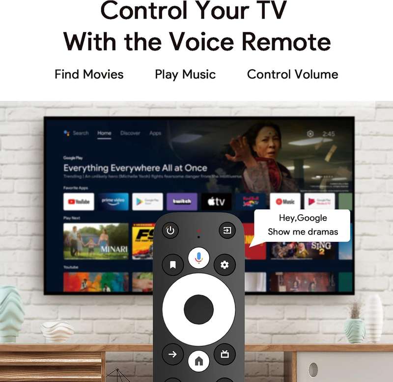 Dcolor Android 4K HD TV Stick with Google Chromecast