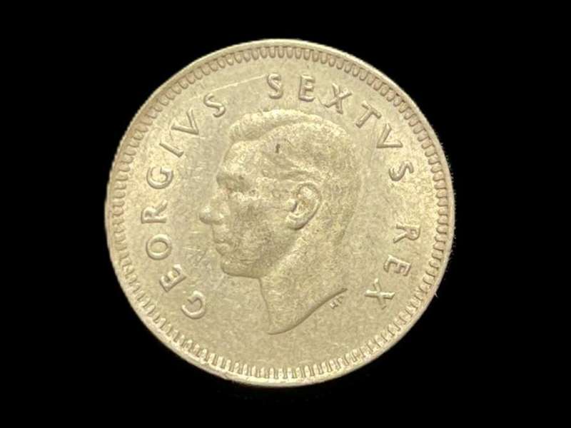 Nicer AU 1951 SA Union Silver 3 pence (Tickey) coin