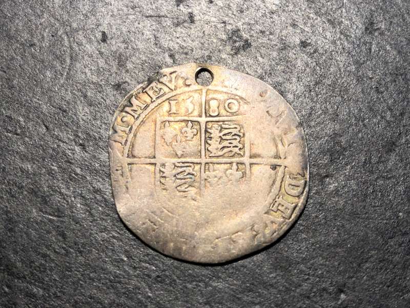 Queen Elizabeth the First Silver sixpence of 1580 - 445 years old!