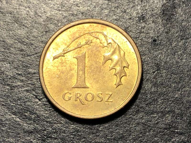 2004 One Grosz coin from Poland
