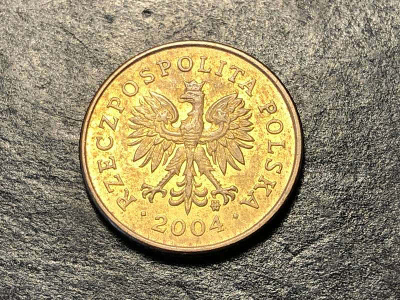 2004 One Grosz coin from Poland