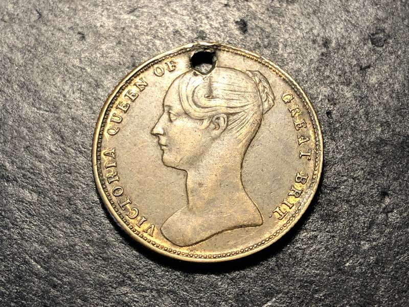 1837 Dated British "To hanover" 1 sovereign gaming token