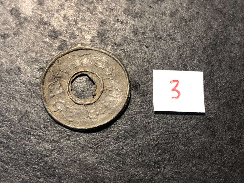 Scarce 1600-1800s Tin 1 pitis coin recovered from unknown Indonesia shipwreck - Lot 3
