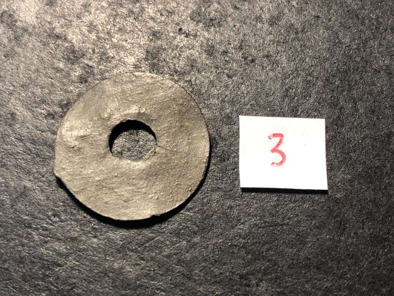 Scarce 1600-1800s Tin 1 pitis coin recovered from unknown Indonesia shipwreck - Lot 3