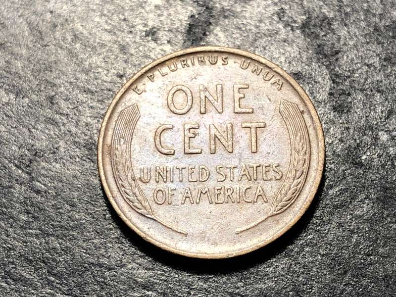 1910 American Wheat penny (1 cent) Bronze coin - No mintmark