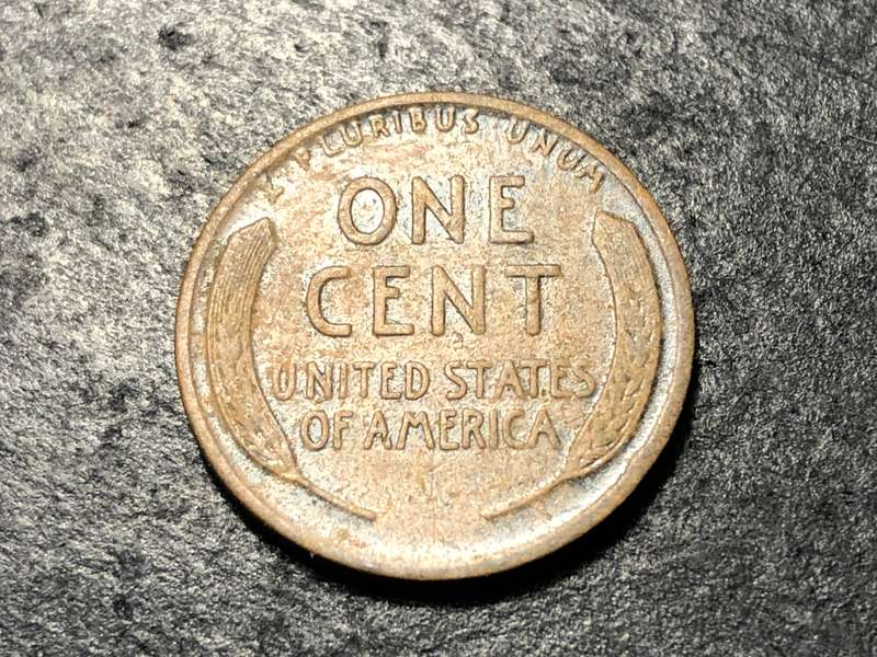 1914 American Wheat penny (1 cent) Bronze coin - No mintmark