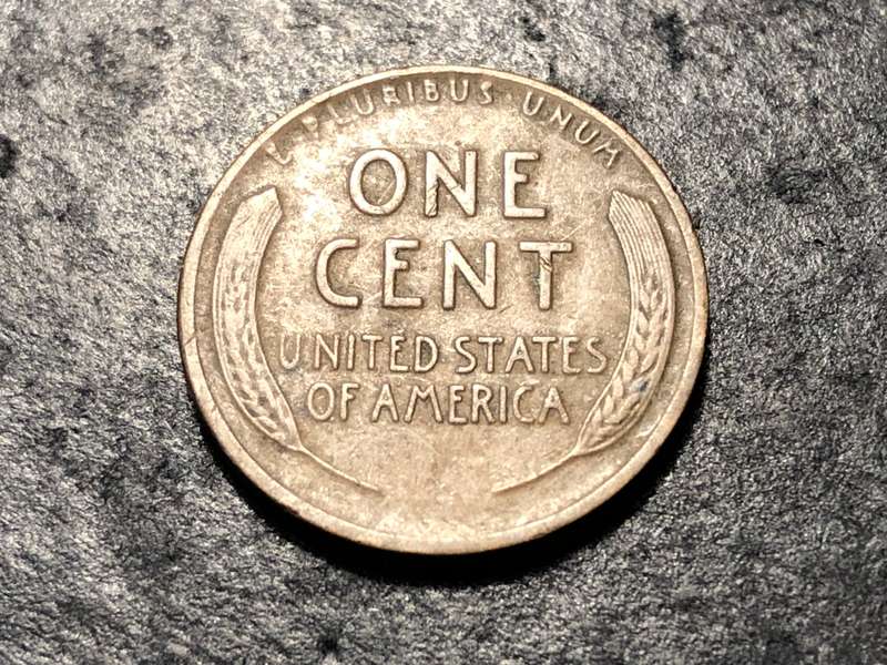 1917 American Wheat penny (1 cent) Bronze coin - Denver (D) mintmark