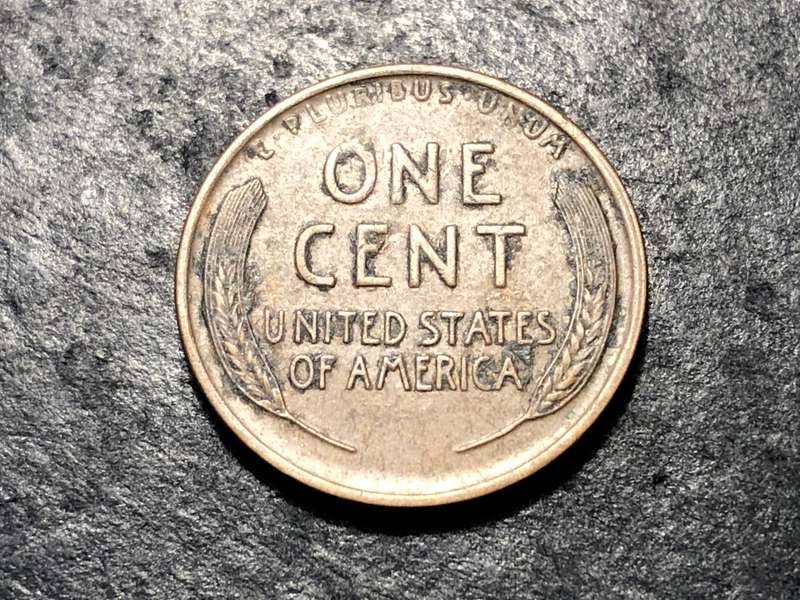 1918 American Wheat penny (1 cent) Bronze coin - No mintmark