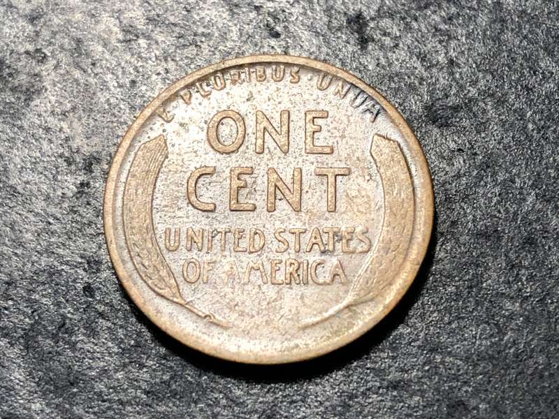 1918 American Wheat penny (1 cent) Bronze coin - Denver (D) mintmark