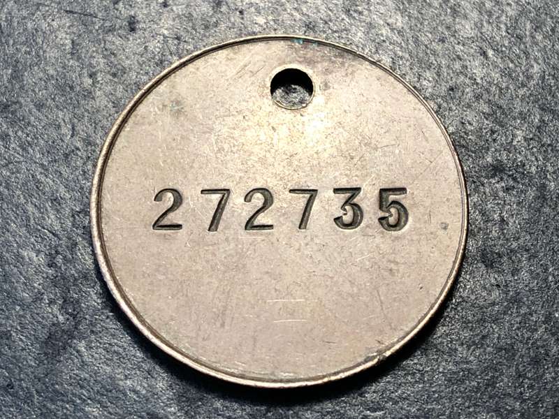 Unknown Bronze token/labour pass - Herns catalogue #678 (page 43)