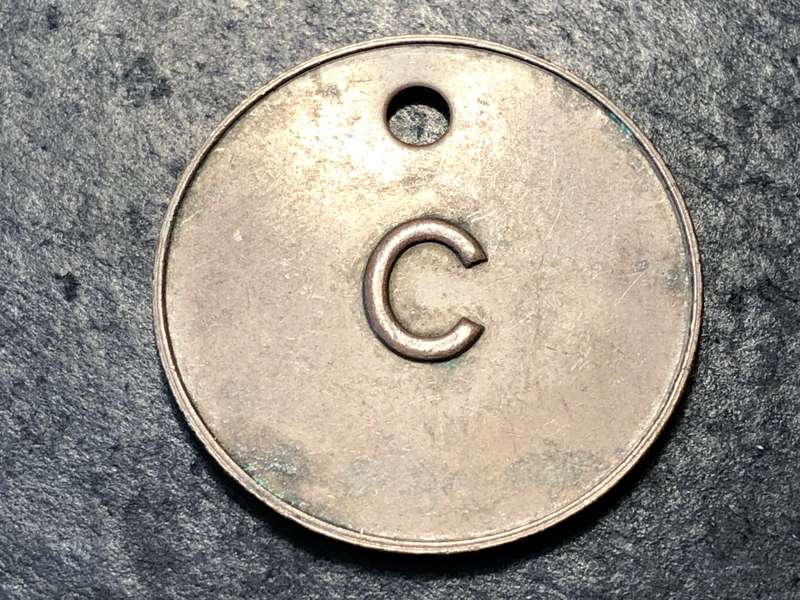 Unknown Bronze token/labour pass - Herns catalogue #678 (page 43)