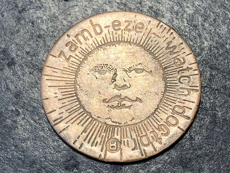 Zambezi "Watch Doctor" copper token - Date unknown