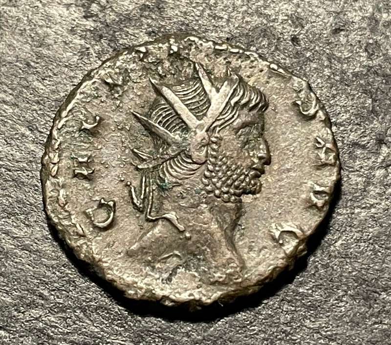 Ancient Roman Antoninianus coin of Gallienus - Minted 260 AD to 268 AD - Heavily debased silver