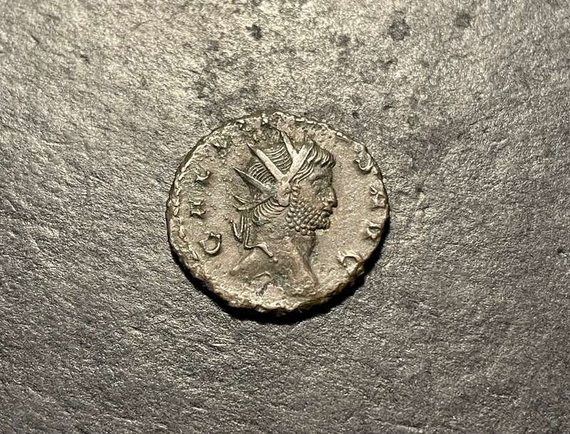 Ancient Roman Antoninianus coin of Gallienus - Minted 260 AD to 268 AD - Heavily debased silver