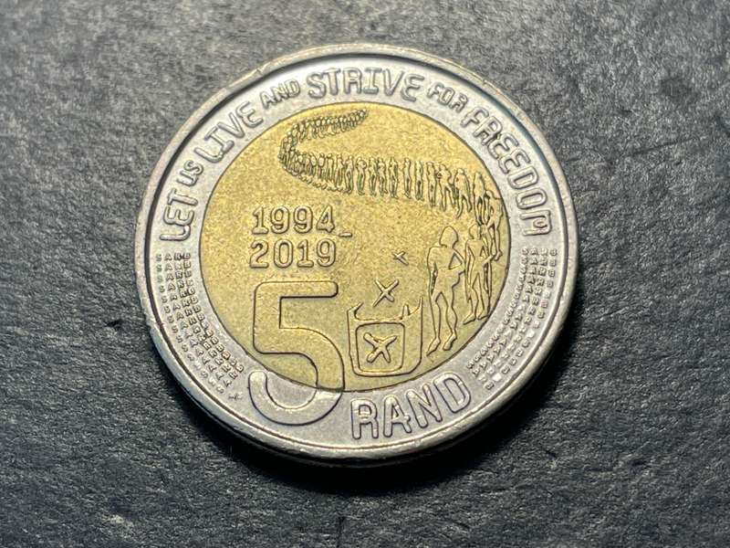 2011 South African Reserve Bank 90th anniversary R5 coin