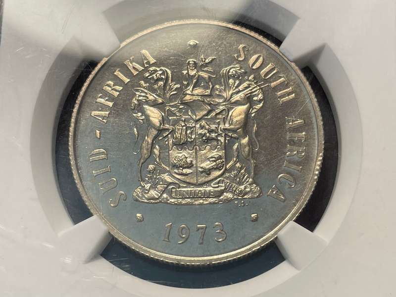 Stunning 1973 SILVER proof R1 coin - NGC graded PF64 - Only 4,000 minted!