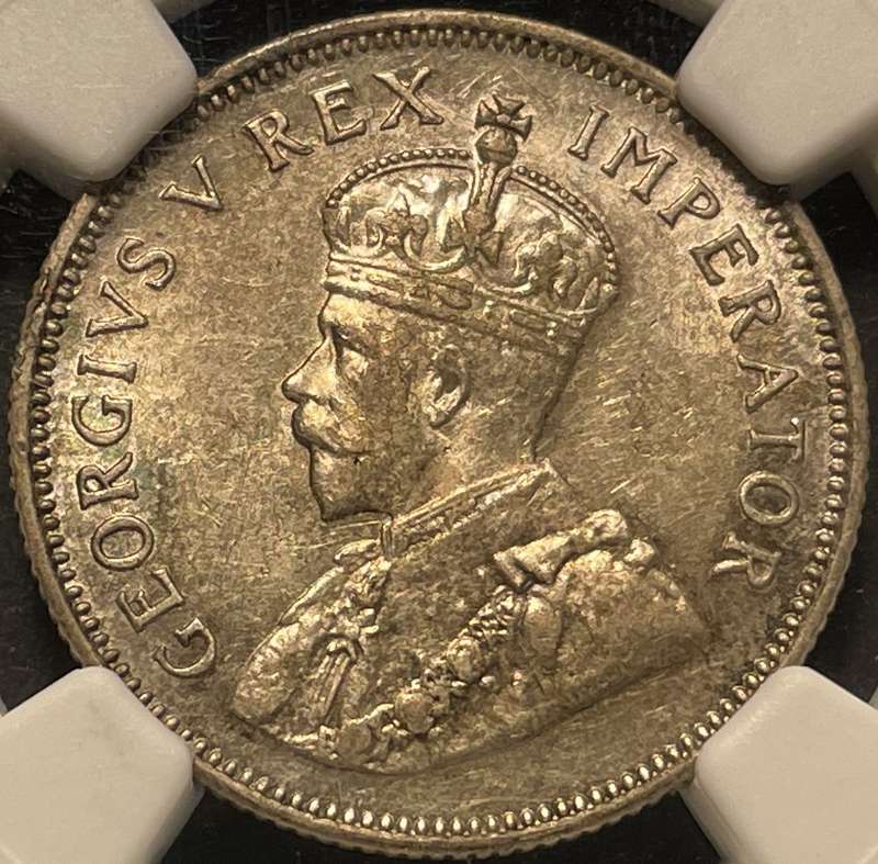 Scarcer 1933 SA Union silver shilling coin - Graded AU58 by NGC - Higher catalogue value