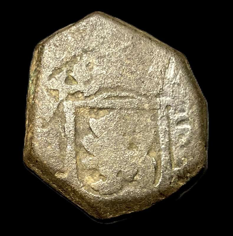 Old Copper Cob 1620s Spanish 8 Maravedis coin - King Philip IV - Scarce - Lot 2 of 2