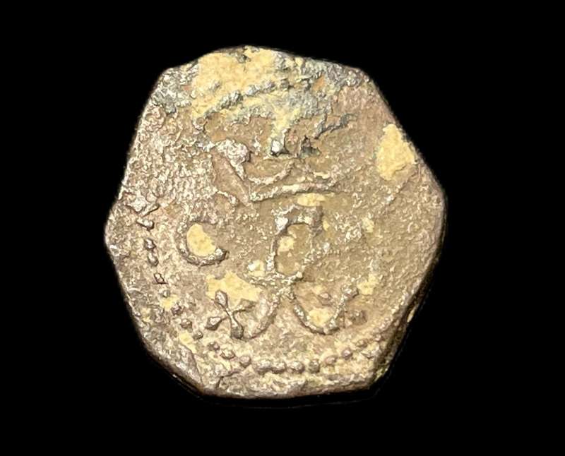 Old Cob 1497 - 1566 Spanish 1 Blank Billon coin (2% silver) - Small coin