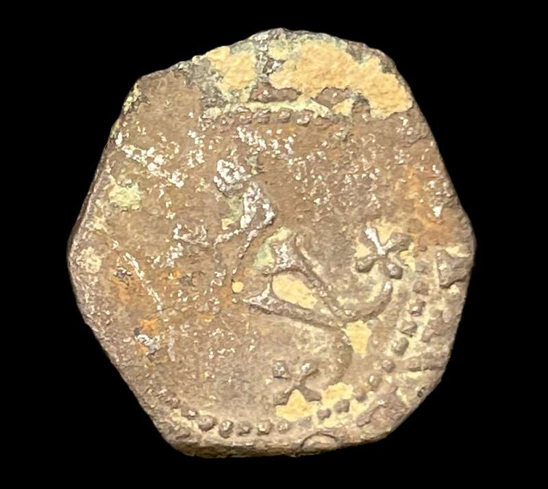 Old Cob 1497 - 1566 Spanish 1 Blank Billon coin (2% silver) - Small coin