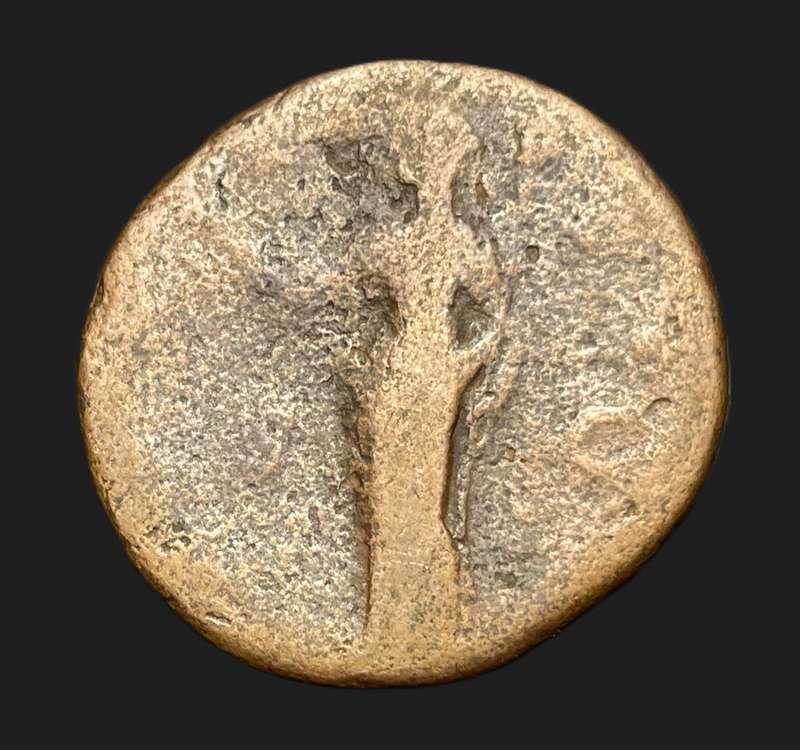 Ancient roman coin minted under Antoninus Pius (138 - 141 AD) - Bust of Faustina the Elder