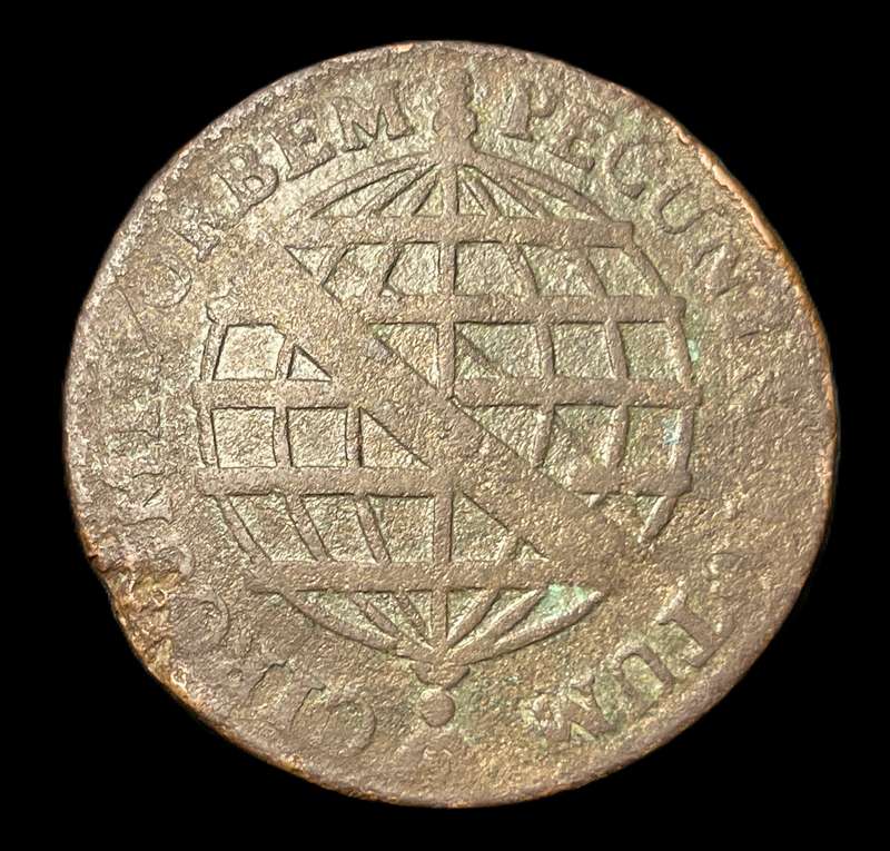 Scarce Old 1774 Brazilian XX (20) Réis large coin
