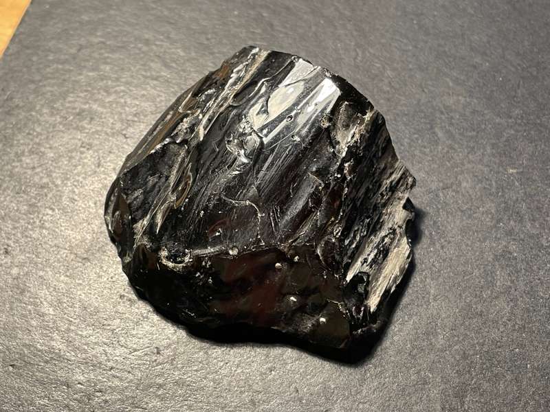 Large 380-carat Rough piece of natural Obsidian gemstone
