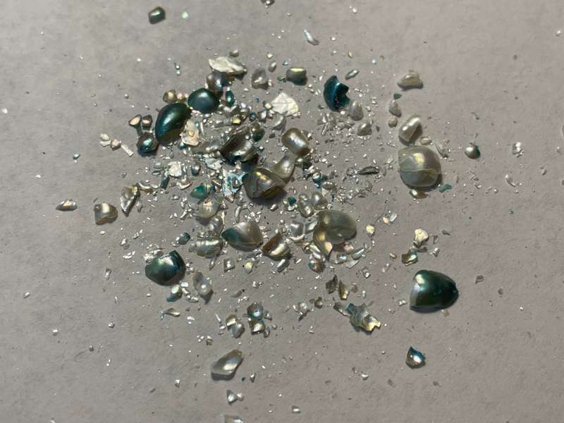 Natural freshwater pearls - Blue colour - Price is per pearl