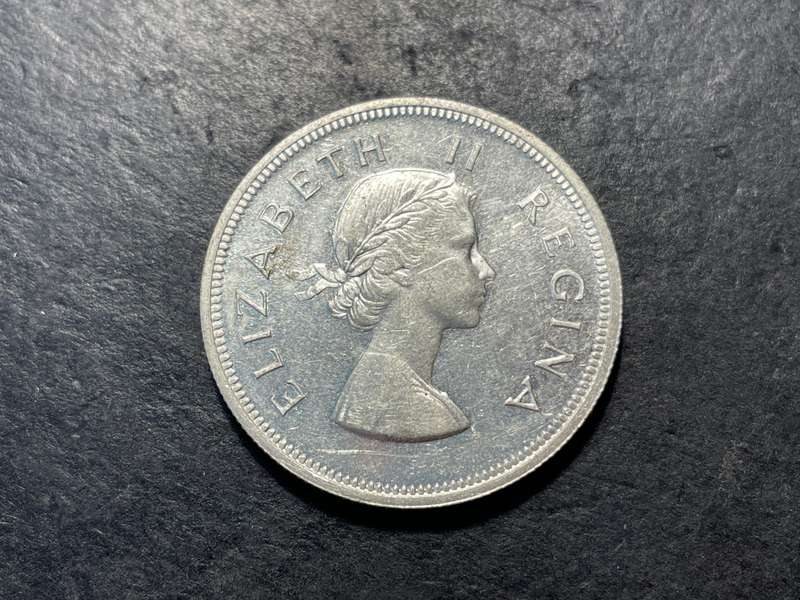 *Only 3,150 minted* - 1954 South African Silver ex-proof half crown coin